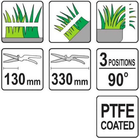 Grass Shears 13-1/4" 3 Poz.-90st.tefl