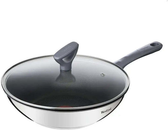 Tefal Daily Cook Pfanne aus Rostfreiem Stahl mit Deckel mit Antihaftbeschichtung 28cm