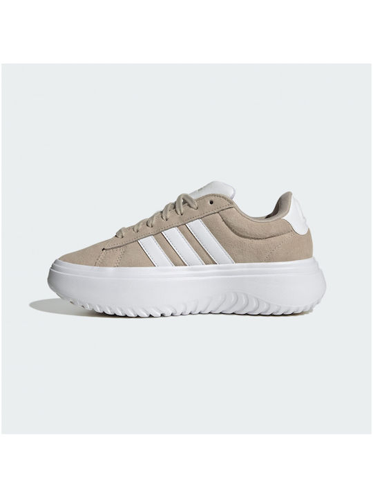 Adidas Grand Court Γυναικεία Sneakers Μπεζ