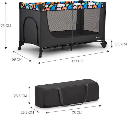 Kinderkraft Joy 2 Laufstall Happy Shapes 125x62cm