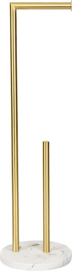 Homla Floor Paper Holder Ceramic Gold