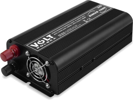 Volt Polska Car Inverter Pure Sinewave 500W to Converter 24V DC in 230V AC