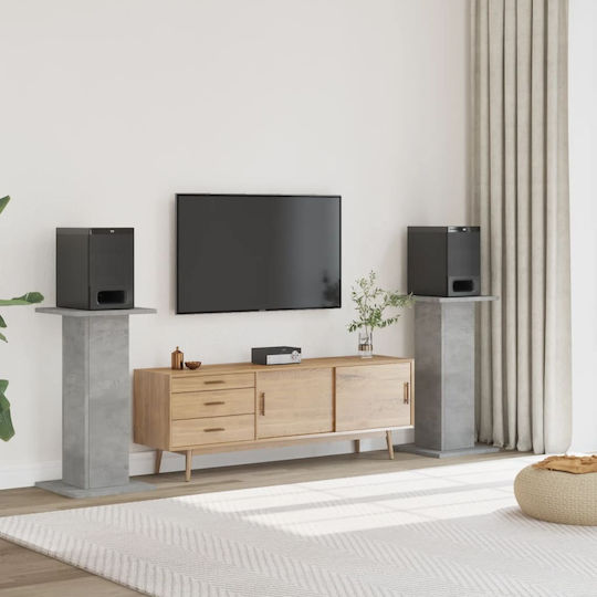 vidaXL Βάση Ηχείων PA ύψους 30-30cm σε Γκρι Χρώμα