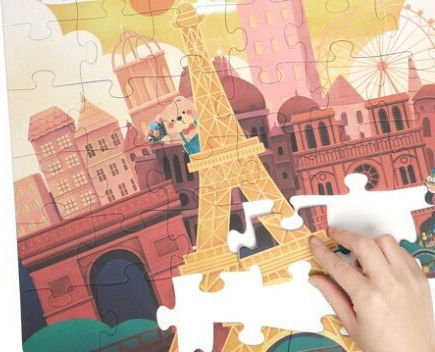 Παιδικό Puzzle Παζλ Της Γαλλιας 48pcs Classic World