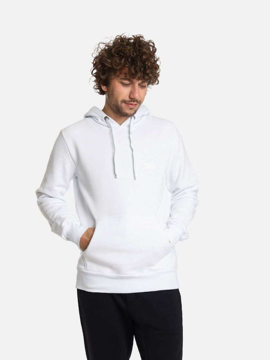 Paco & Co Herren Sweatshirt mit Kapuze Weiß