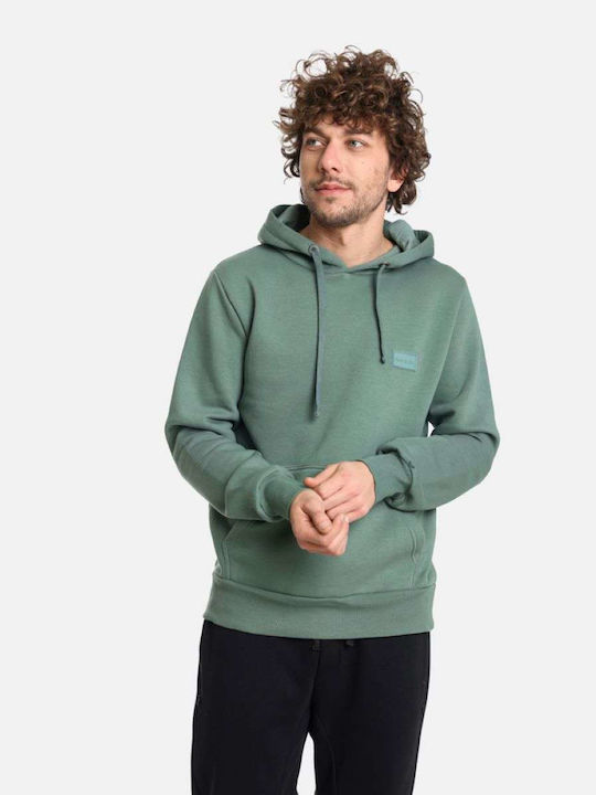 Paco & Co Herren Sweatshirt mit Kapuze Grün