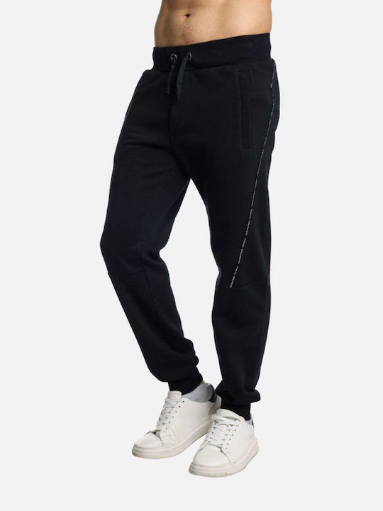 Paco & Co Men's Sweatpants with Rubber Black