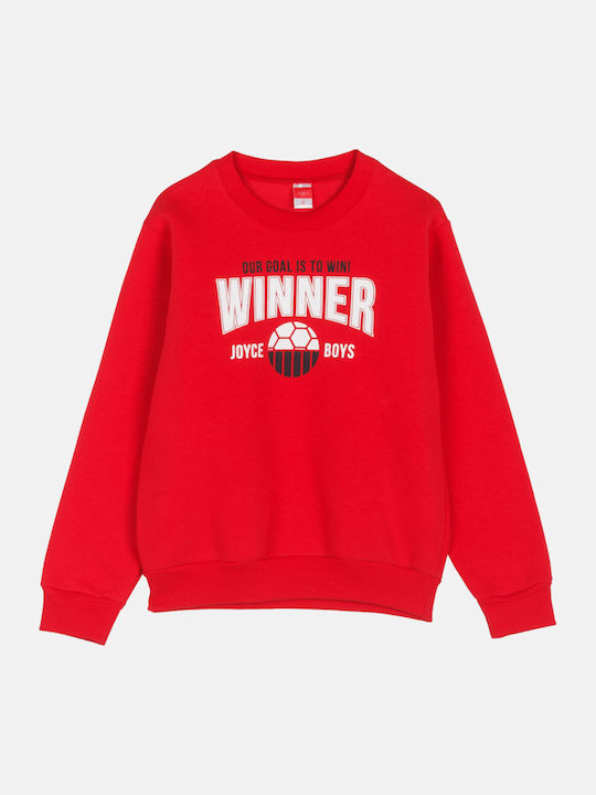 Kids Sweatpants Set Red 2pcs Winner