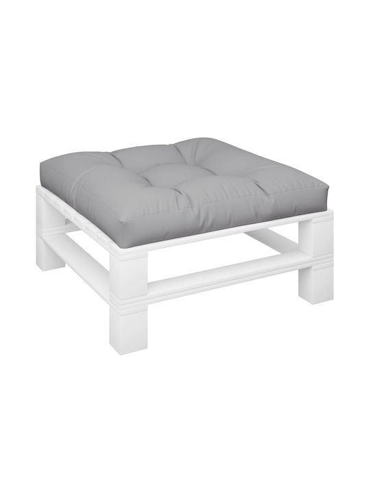 vidaXL Waterproof Bench Cushion for Palette Gray 80x80cm