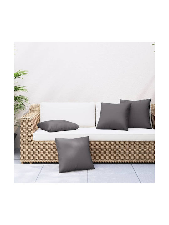 vidaXL Waterproof Garden Sofa Cushion Blue/White 4 Pieces 50x50cm