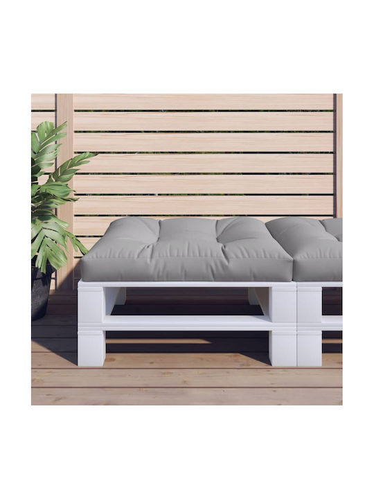 vidaXL Waterproof Bench Cushion for Palette Gray 80x80cm