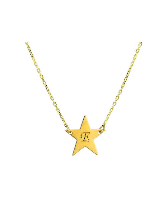 Goldsmith Necklace Monogram from Pink Gold Plated Silver