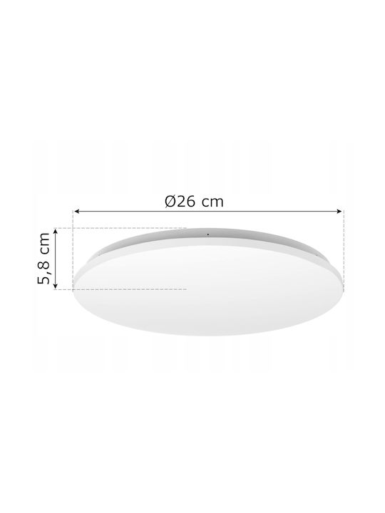 Adviti Deckenleuchte Weiß mit Integrierter LED