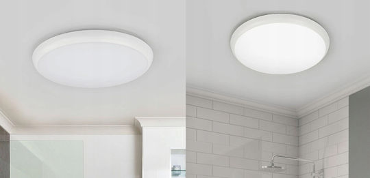 Adviti Plafonieră de Tavan Baie Albă cu LED Integrat