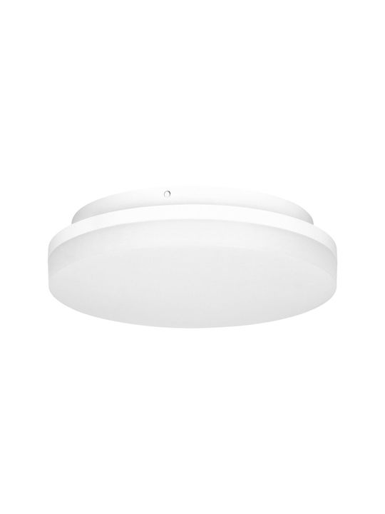 Adviti Deckenleuchte Badezimmer Weiß mit Integrierter LED