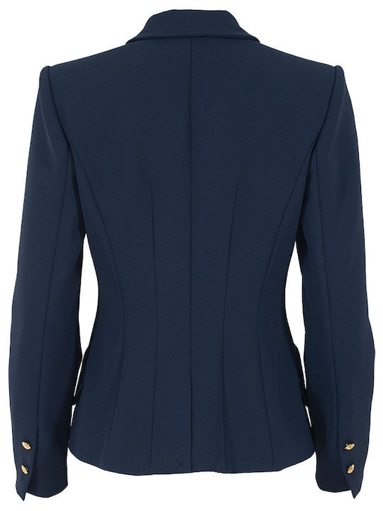 Elisabetta Franchi Damen Blazer Blau