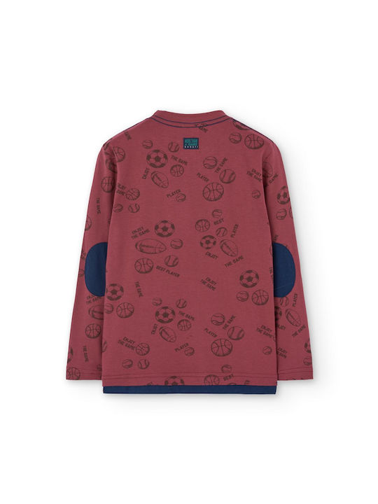 Boboli Kids Blouse Long Sleeve Burgundy