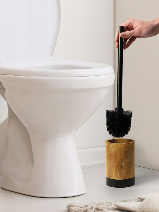 Kadax Metallisch Badezimmer Toilettenbürste Schwarz