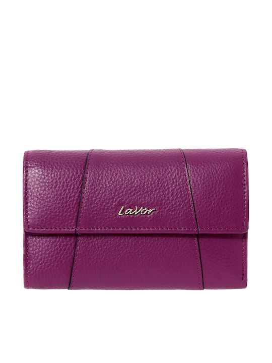 Large Leather Women's Wallet Classic with RFID Purple