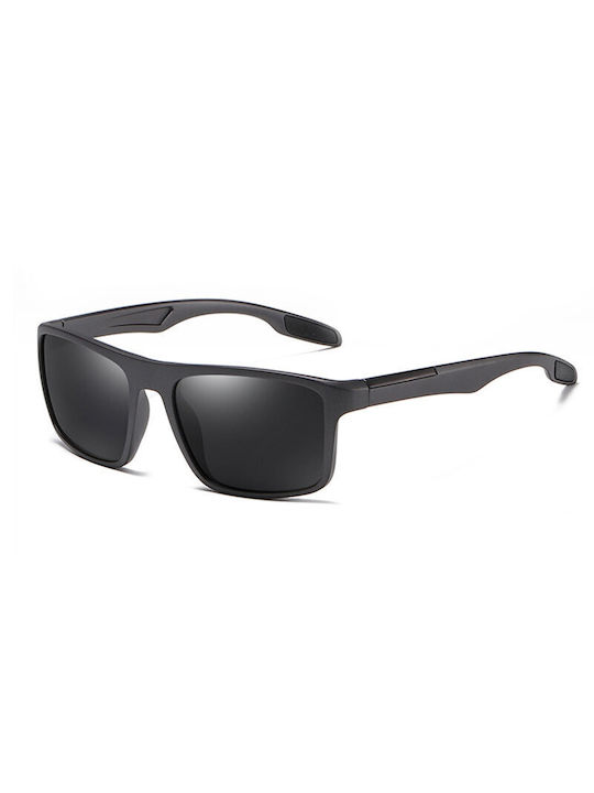 Ανδρικά Γυαλιά Ηλίου με Κοκκάλινο Σκελετό Matte Black / Gray Polarized