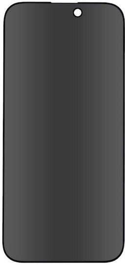 Privacy Full Face Tempered Glass Black (iPhone 15 Pro Max)
