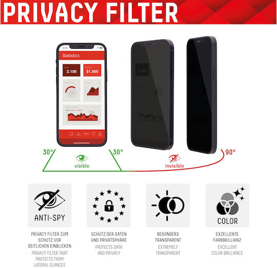 Displex Privacy Tempered Glass (iPhone 11 Pro / X / XS)