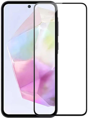 Powertech 5D Full Glue Tempered Glass 1pcs Black (Samsung A35 5G)