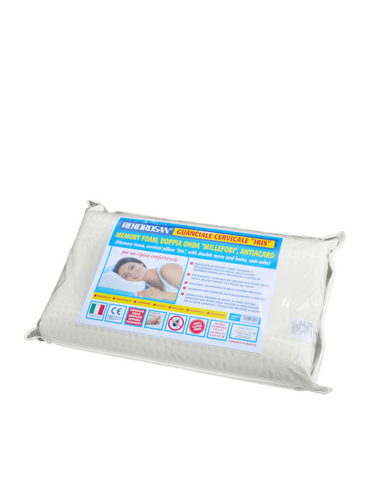 Luropas Silicone Sleep Pillow Anatomic 42x72x12cm