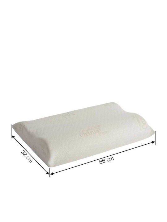 Orthia Komfort Grünes Bamboo Kopfkissen Memory-Schaum 32x66x10cm