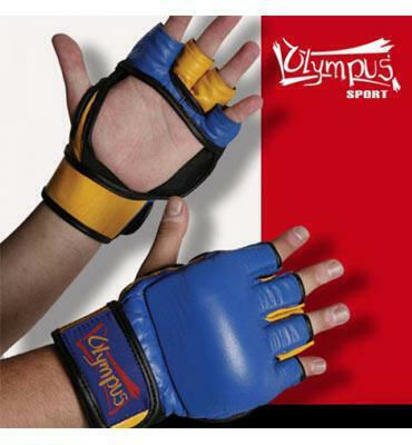 Olympus Sport Synthetic Leather MMA Gloves Blue