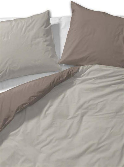 Vesta Home Ημίδιπλο 190x230εκ. Micro Γκρι-Καφέ