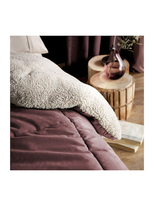 Gofis Home Duvet Cover Single 160x220cm Teddy 407B/17 Apple Pink 300 GSMGsm
