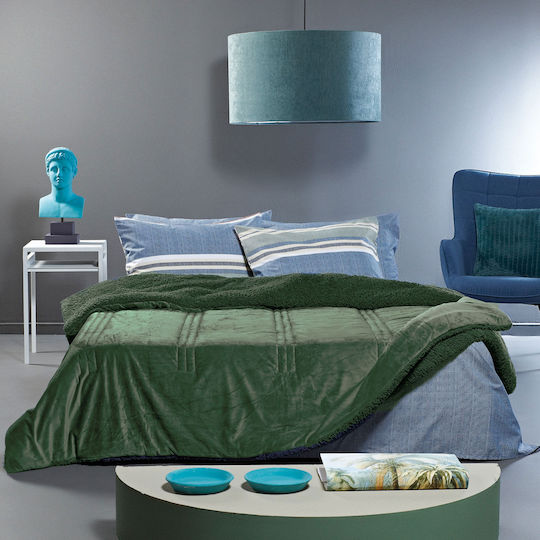 Kentia Комбинирано одеяло Куинсайз 220x240бр Notturno Зелен 730Gsm
