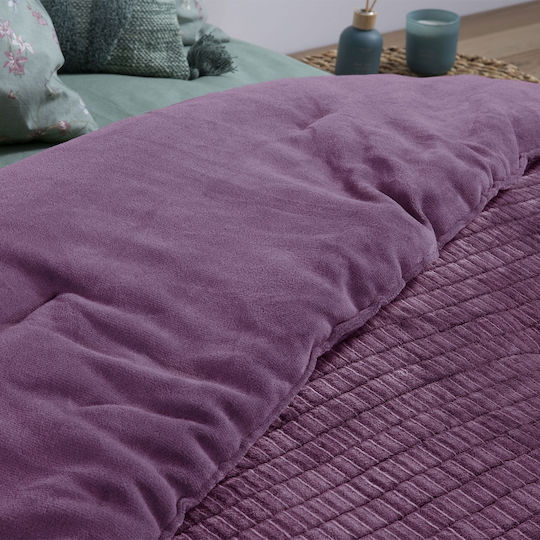 Nef-Nef Homeware Комбинирано одеяло Куинсайз 220x240бр Ezra Морав