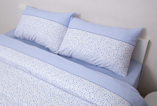 Viopros Duvet Set Queen 220x240cm Νίνα Ciell 2pcs