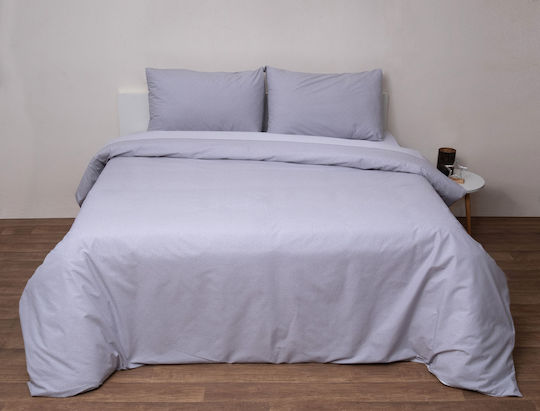 Viopros Πάπλωμα Υπέρδιπλο 220x240εκ. Γκρι