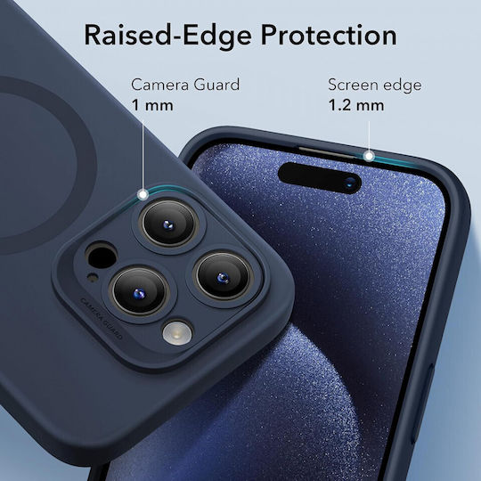 ESR Cloud Soft Halolock Back Cover Silicone Blue (iPhone 15 Pro)