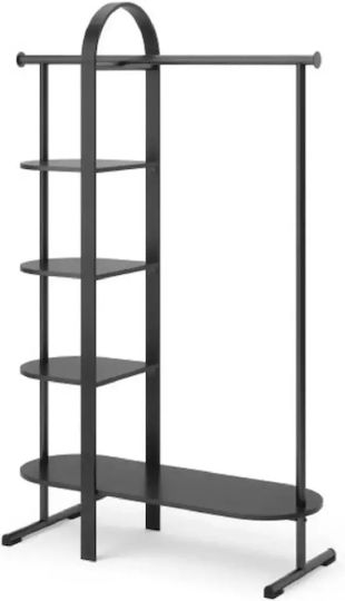 Mobilier de Intrare cu Cuier & Dulap pentru Pantofi Negru 106x39x167buc