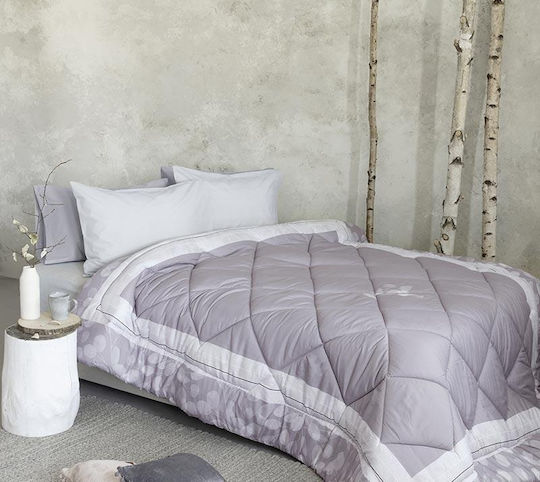 Nima Πάπλωμα Υπέρδιπλο με Γέμιση Microfiber 220x240εκ. Nevena Grey