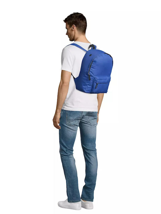 Sol's Rider Royal Blue Σχολική Τσάντα Πλάτης Γυμνασίου - Λυκείου Μπλε 16lt