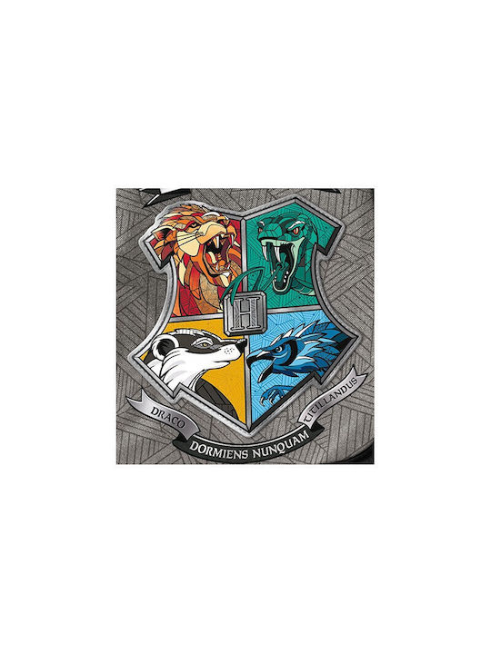 Graffiti Hogwarts Harry Potter Harry Potter Hogwarts Ученическа Раница Куфар Детска Градина Сива с Джоб за Бутилка