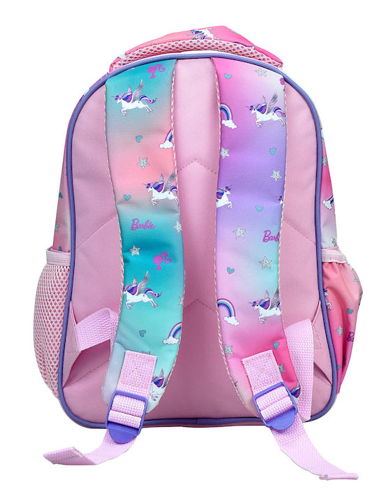 Gim Barbie School Backpack For Kindergarten With Water Bottle Holder Pink 12 Litre 25 x 15 x 30 cm