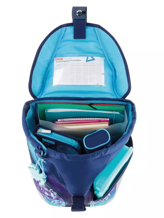 Herlitz Softlight Plus Schulranzen Rucksack Grundschule Blau mit Flaschenhalter 16Liter