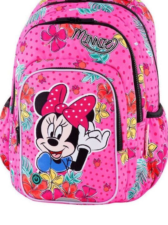 School Light Backpack Spark L Minnie Tropical Led