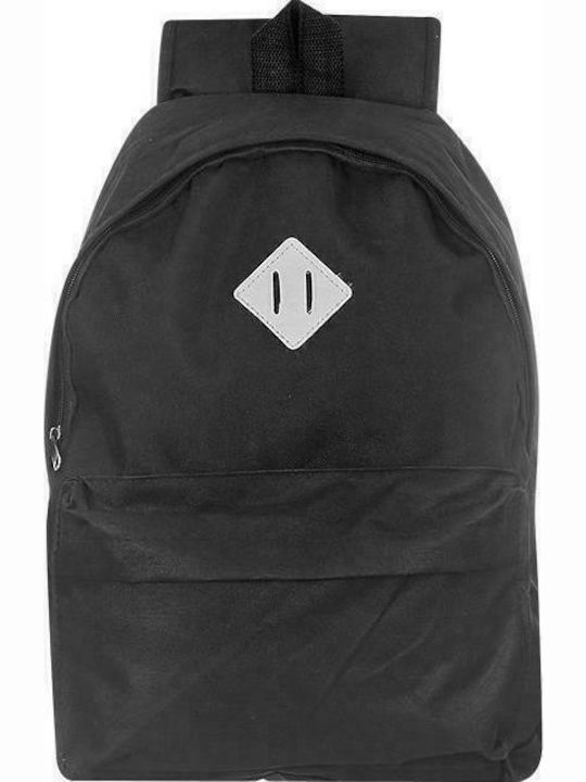 Justnote S50-1288 Anatomical Black School Bag Backpack Junior High-High School Black with Water Bottle Holder