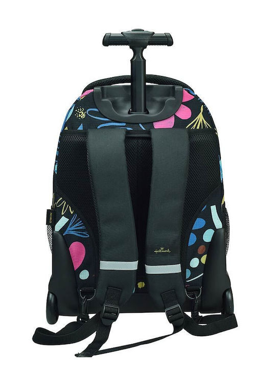 Hallmark School Trolley Bag for Elementary with Water Bottle Holder Multicolour 30 Litre 33 x 28 x 48 cm