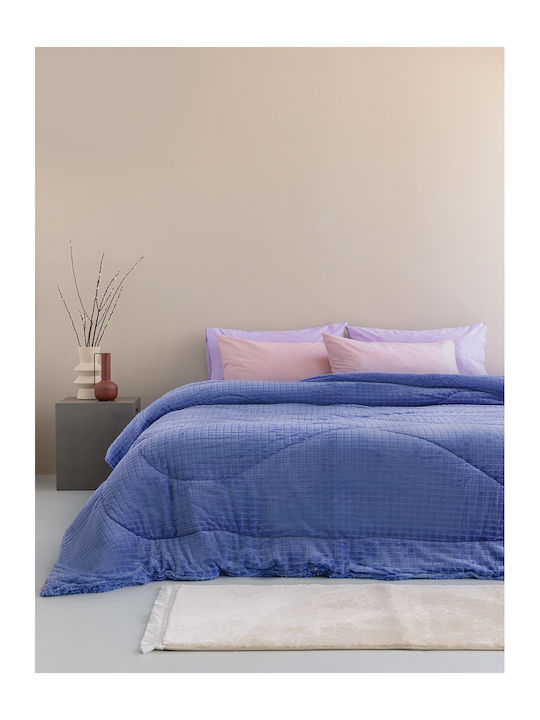 Palamaiki Κουβερτοπάπλωμα Υπέρδιπλο 220x240εκ. Zelda Purple 710 GSM