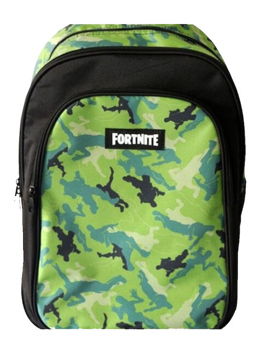 Gim Fortnite Camouflage School Bag Backpack Junior High-High School in Green color