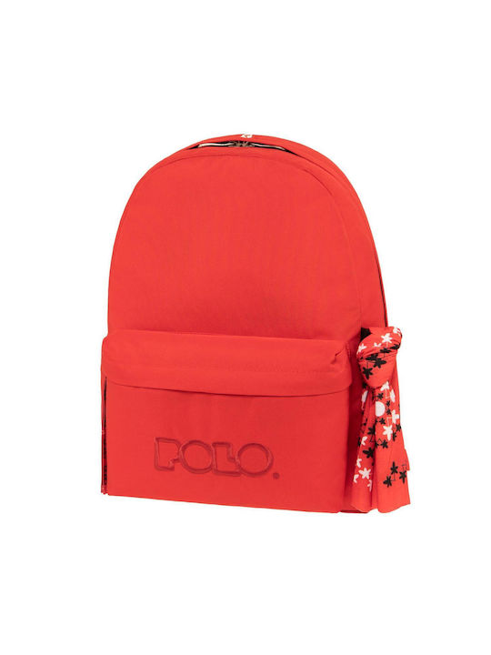 Polo Original Scarf School Bag Backpack Junior High-High School in Pink color 2024