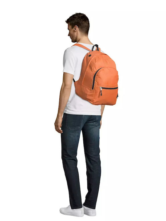 Sol's Orangene Schultasche Rucksack für Junior High-High School 24,1lt 33 x 17 x 43cm